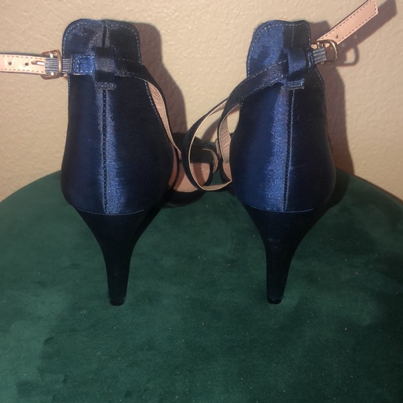 DREAM PAIRS Women's DOLCE Fashion Stilettos Open Toe Pump Heel Sandals in Navy. - Picture 5 of 7